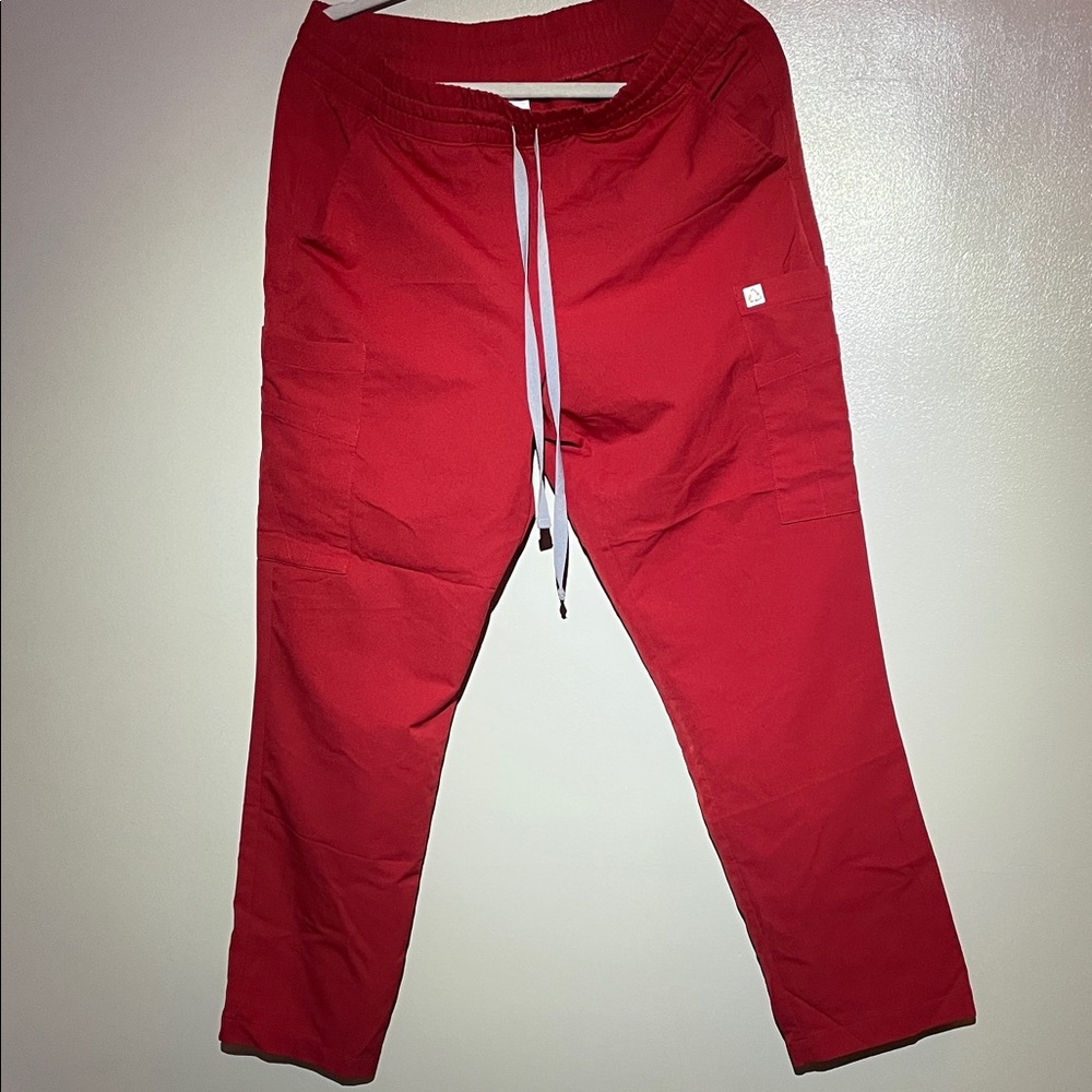 Red Scrub pants & top